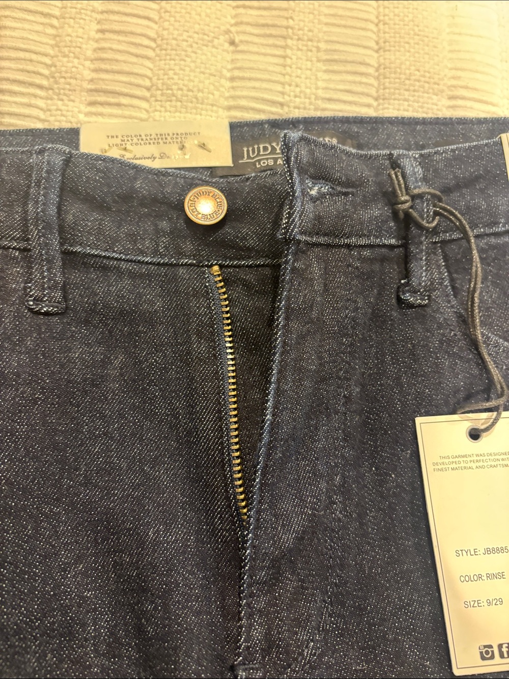 Judy Blue High Waist Wide Leg Cropped Jeans 9/29 - Picture 8 of 8